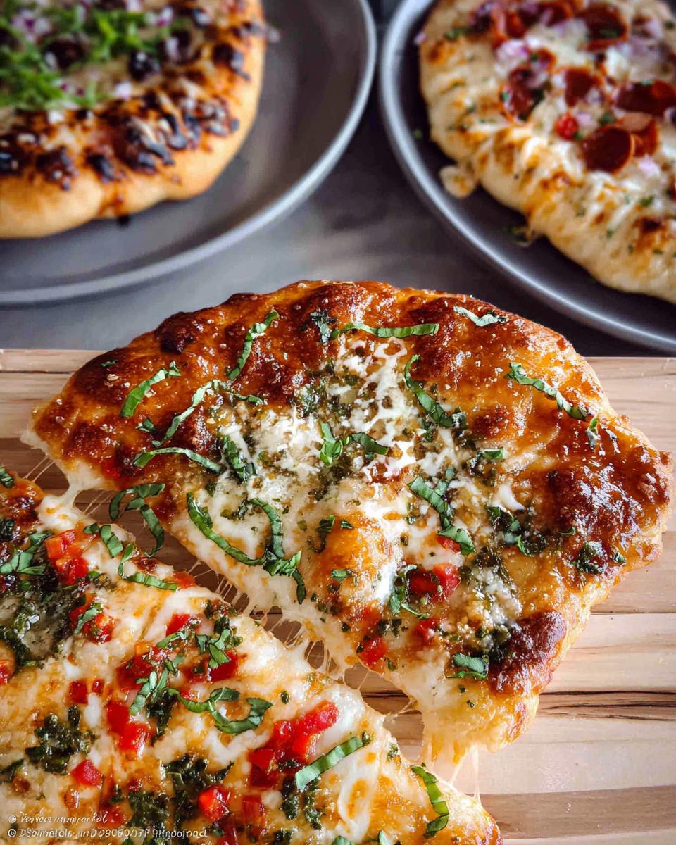 Close-up of a freshly baked homemade pizza with melted cheese and basil, perfect for pizza night.