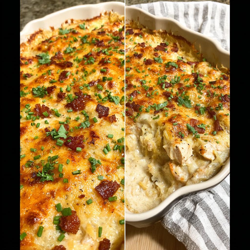 Creamy Low Carb Chicken Casserole - Tasty