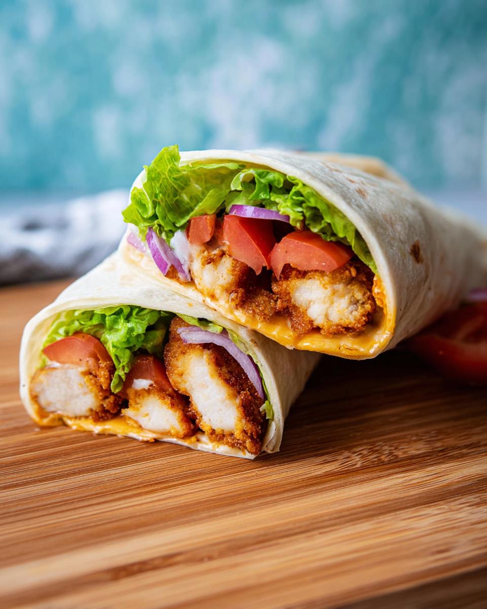 Crunchy Crispy Air Fryer Chicken & Mozzarella Wraps - Other 2