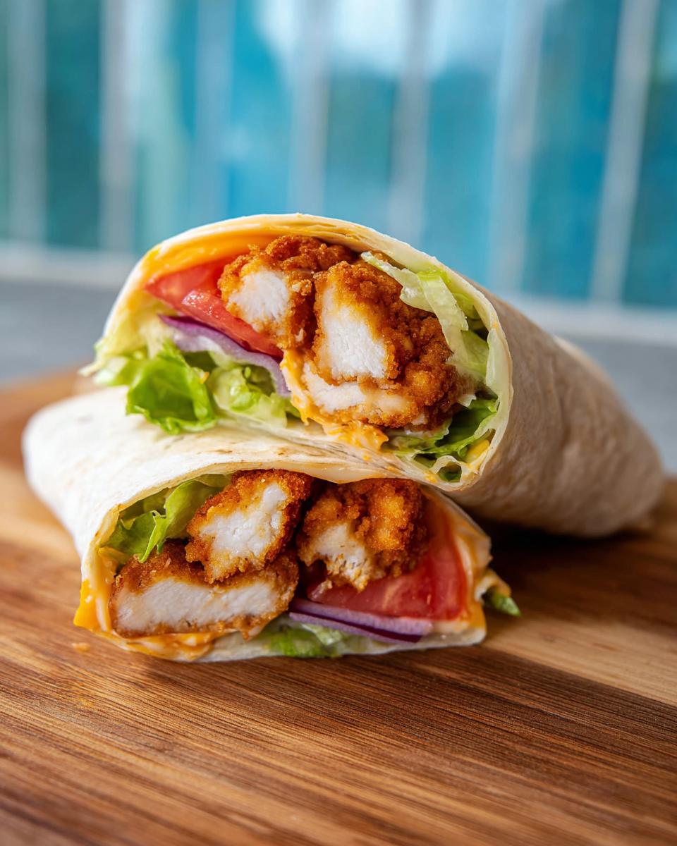 Crunchy Crispy Air Fryer Chicken & Mozzarella Wraps - Other 3