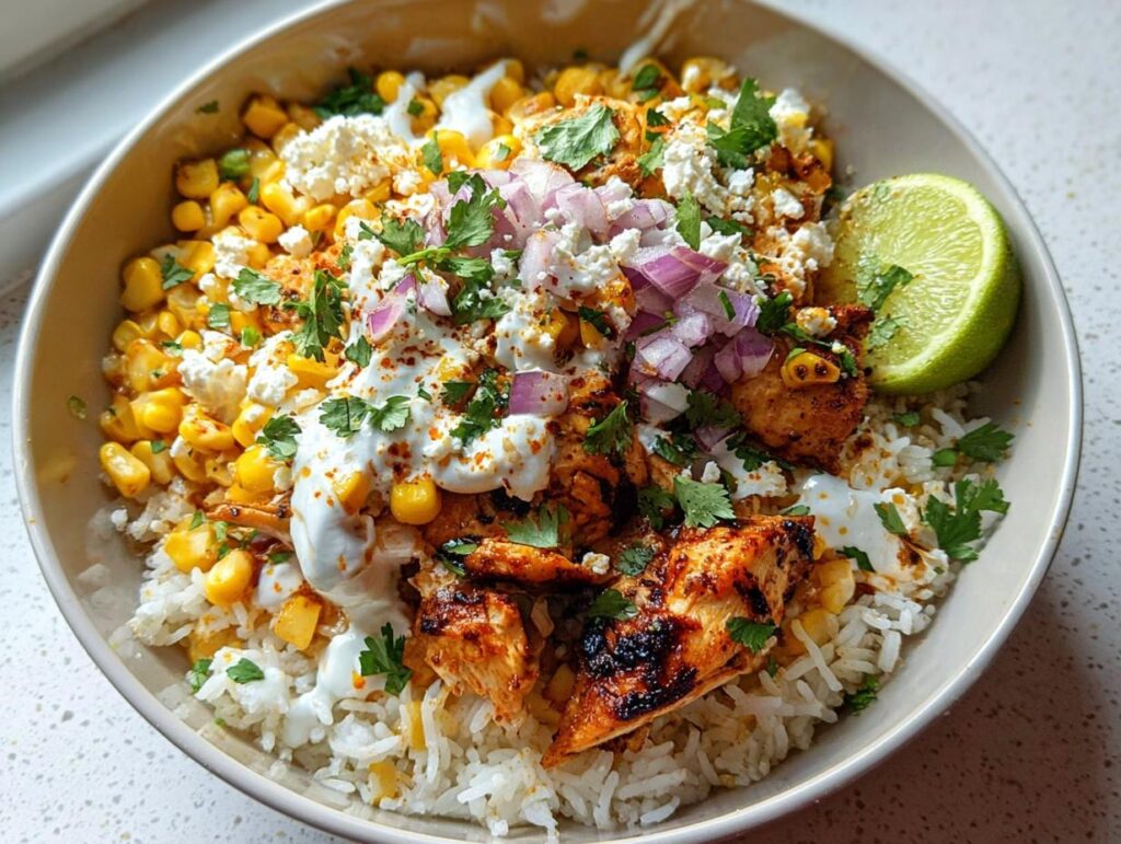 Easy Street Corn Chicken Bowl - Featured