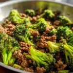Keto Hamburger Broccoli Skillet - Featured
