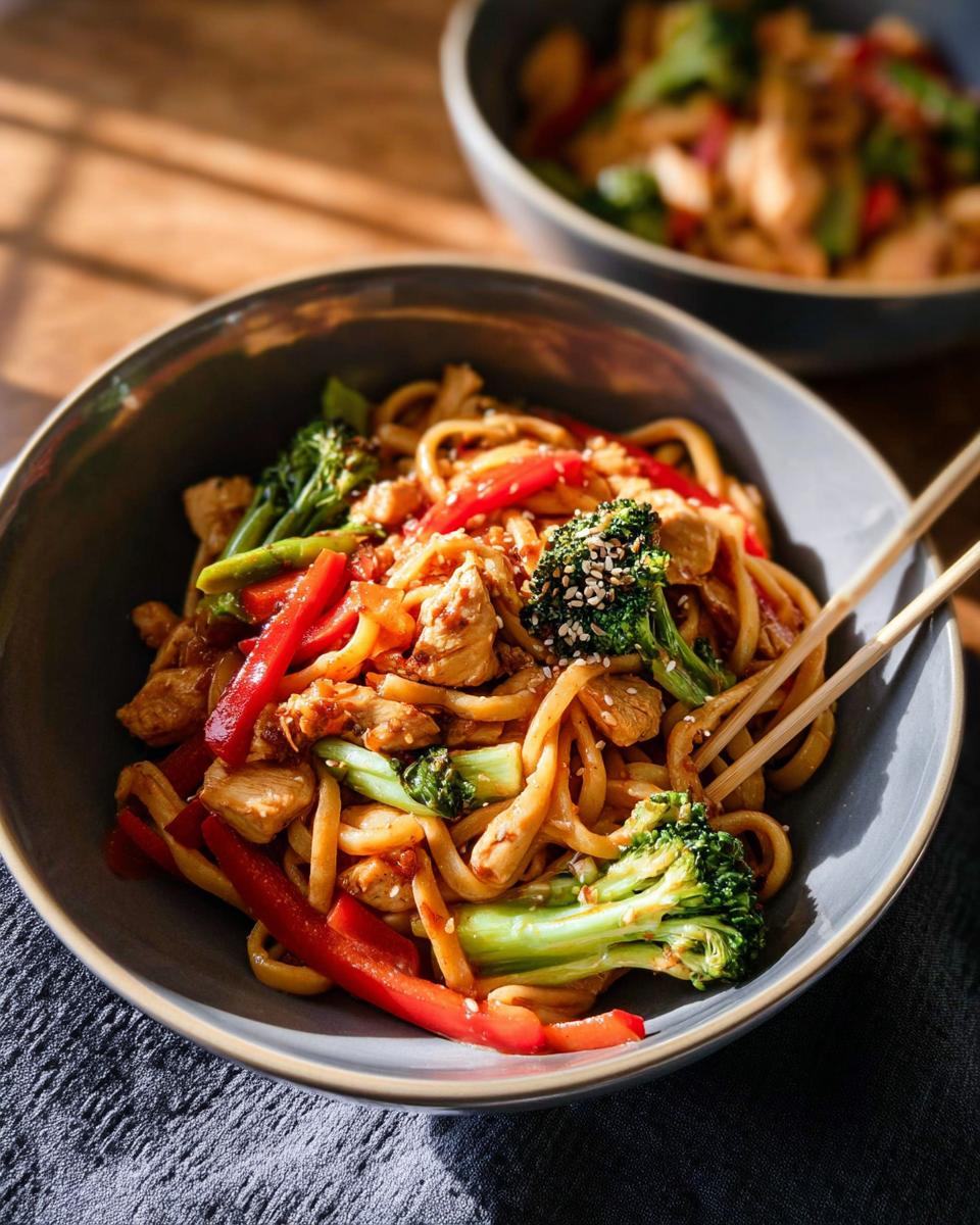 Spicy Garlic Chicken and Broccoli Noodle Bowls - Other 2