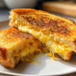 Garlic Bread Grilled Cheese - Featured