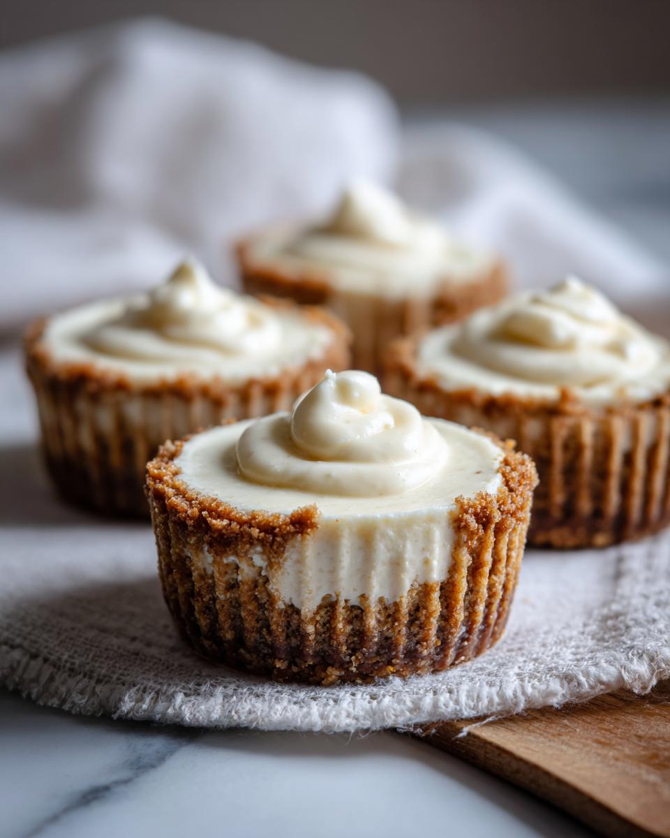 Close-up of no-bake cheesecake cups with creamy frosting, perfect for Fourth of July desserts.